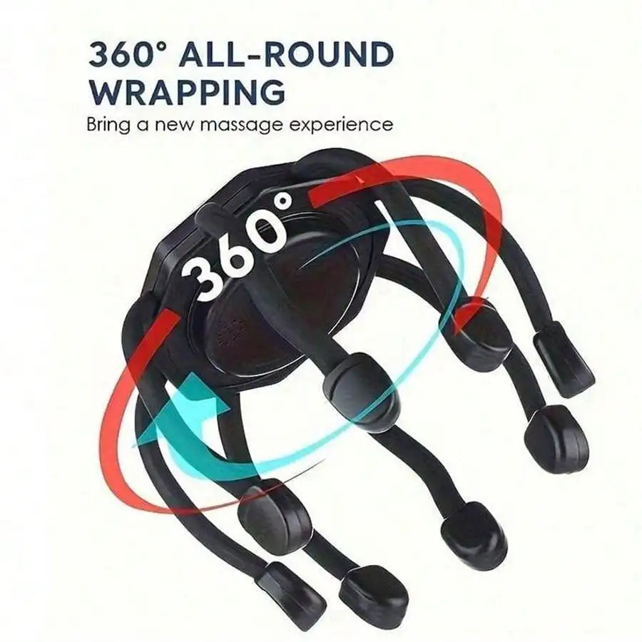 Masseur de Tête 360° Sans Fil – Le Rituel Détente Absolue
