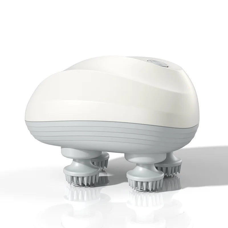 Brosse de Massage Rotative – Soin Capillaire & Détente Profonde