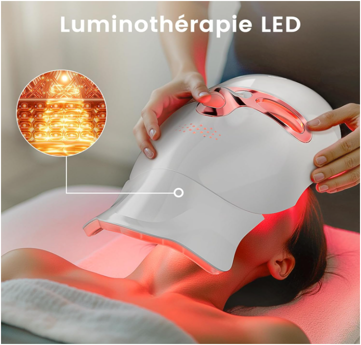 Masque Facial LED 7 Couleurs – La Luminothérapie Professionnelle à Domicile
