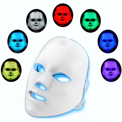 Masque Facial LED 7 Couleurs – La Luminothérapie Professionnelle à Domicile