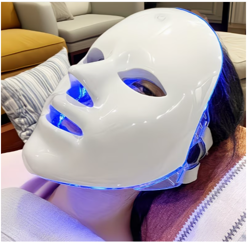 Masque Facial LED 7 Couleurs – La Luminothérapie Professionnelle à Domicile