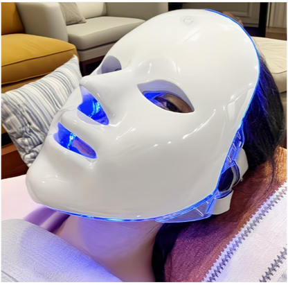 Masque Facial LED 7 Couleurs – La Luminothérapie Professionnelle à Domicile