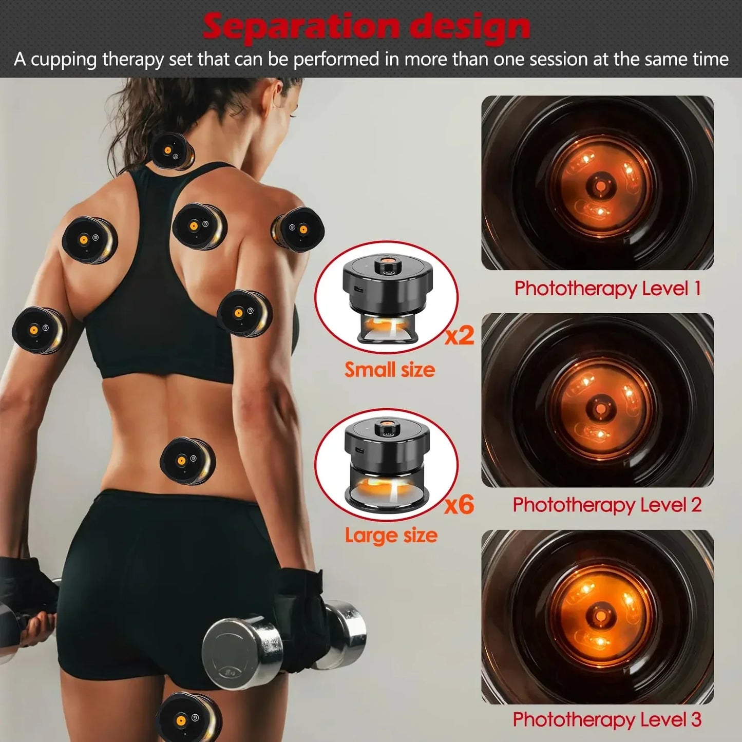 Masseur à Ventouses Électriques 3-en-1 – Aspiration, Chaleur & Gua Sha Professionnel
