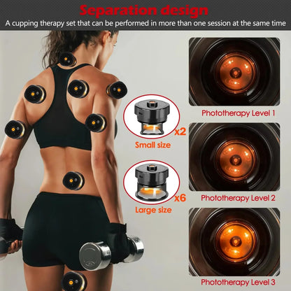 Masseur à Ventouses Électriques 3-en-1 – Aspiration, Chaleur & Gua Sha Professionnel