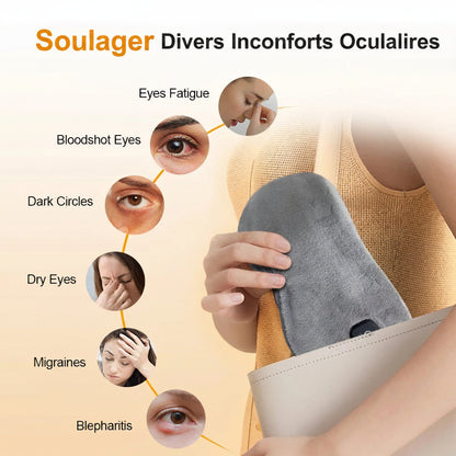 Masque Oculaire Relaxant Chauffant – Détente et Sérénité Sans Fil