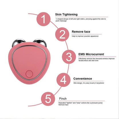 Rouleau Facial Microcourant – Le Lifting Naturel & Éclat du Visage