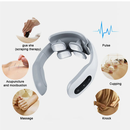 Masseur Cervical à Impulsions EMS – Technologie de Soulagement Profond