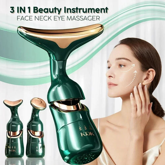Appareil  3 en 1, massage du cou et des yeux, plus mince, beauté EMS, raffermissement de la peau