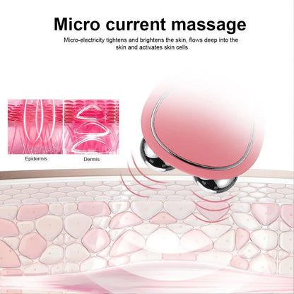 Rouleau Facial Microcourant – Le Lifting Naturel & Éclat du Visage