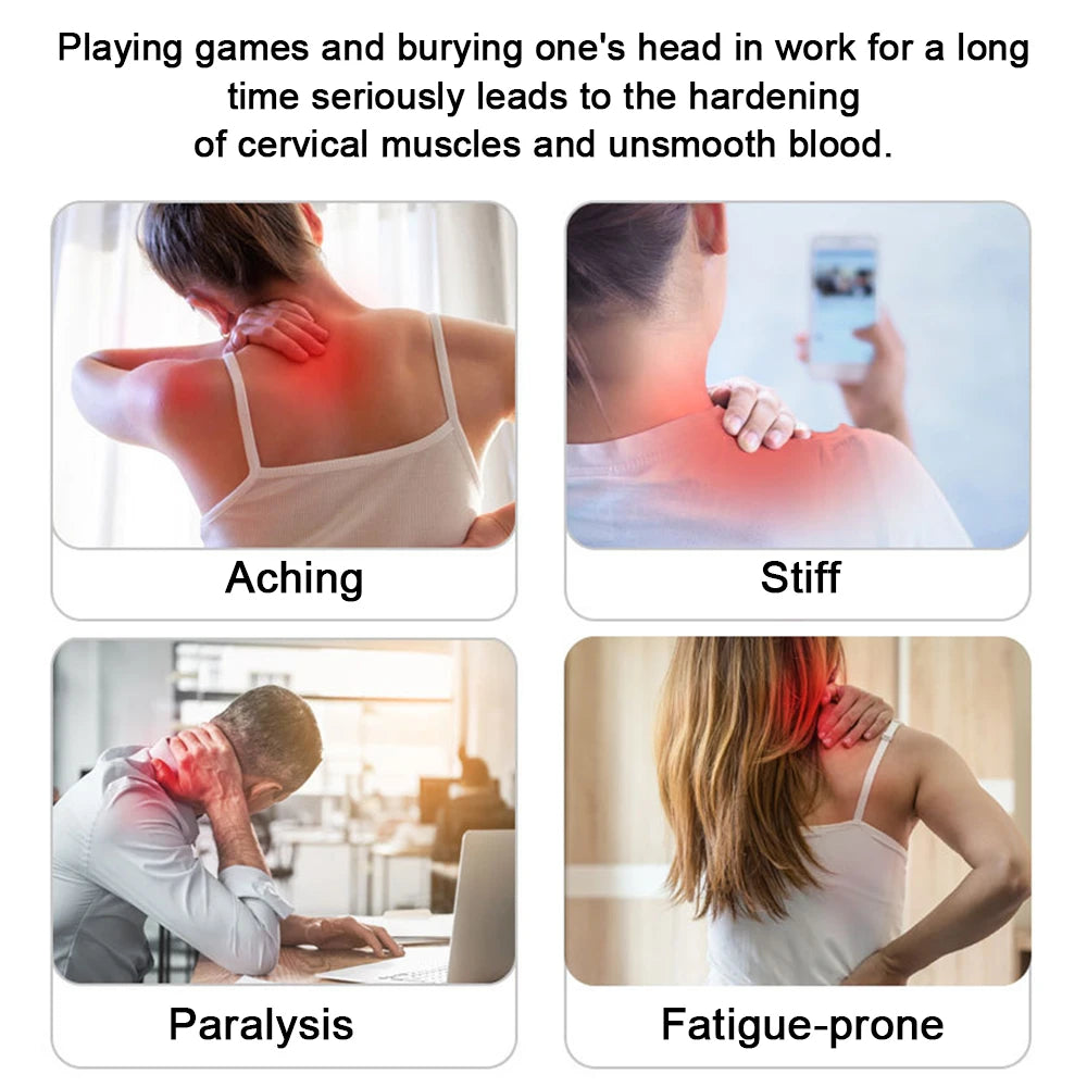 Masseur Cervical à Impulsions EMS – Technologie de Soulagement Profond