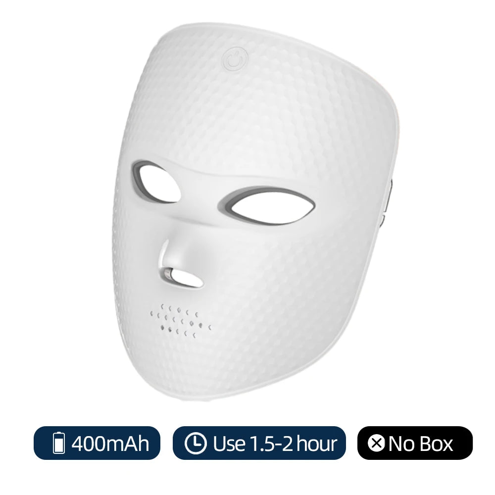 Masque Facial LED 7 Couleurs – La Luminothérapie Professionnelle à Domicile