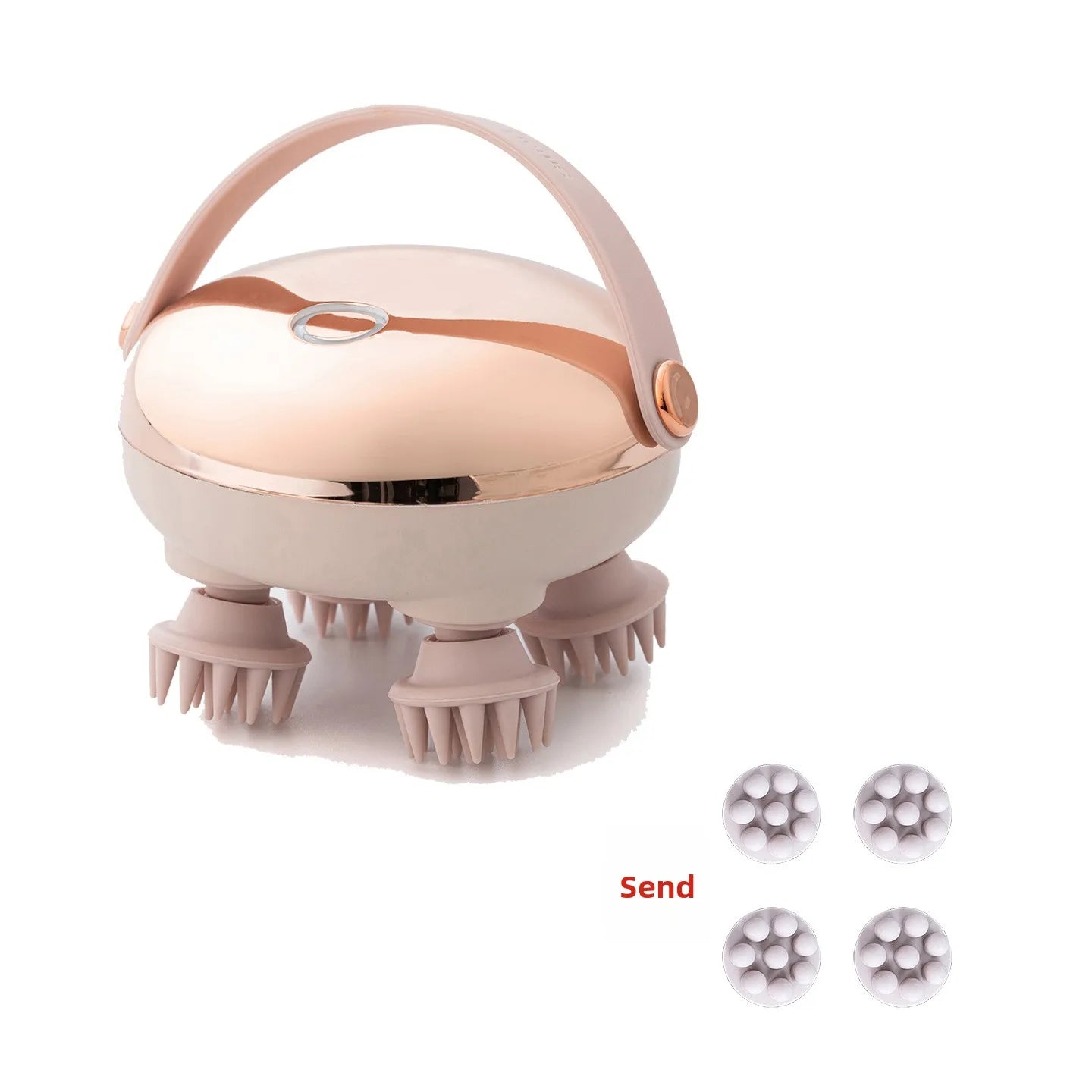 Brosse de Massage Rotative – Soin Capillaire & Détente Profonde