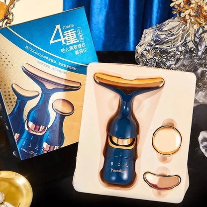 Appareil  3 en 1, massage du cou et des yeux, plus mince, beauté EMS, raffermissement de la peau