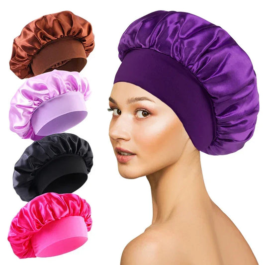 Bonnet de Nuit Premium – Doublure Satin de Soie pour Protection Capillaire