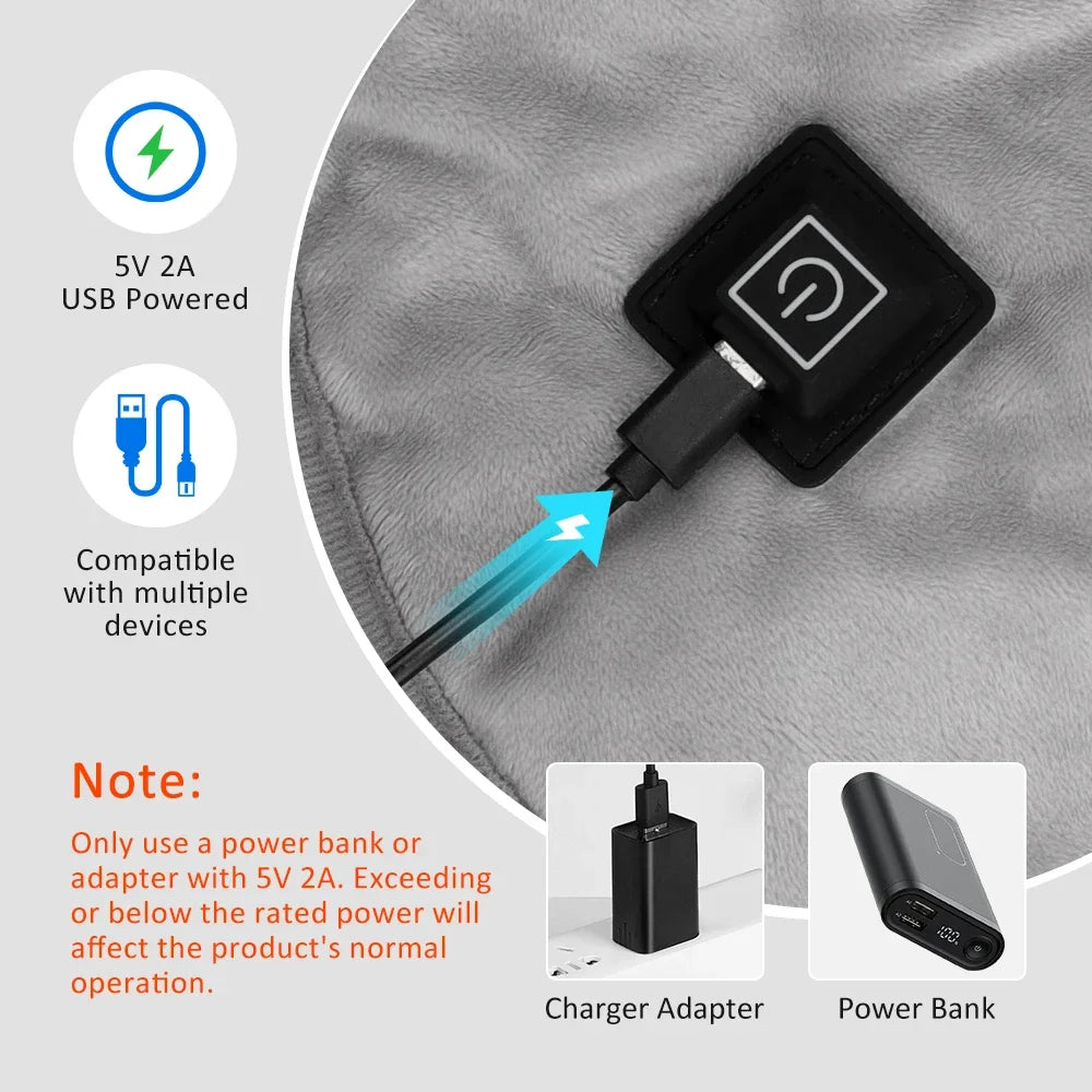 Coussin Chauffant Épaules & Nuque – Relaxe-Max : Chaleur Apaisante & Anti-Fatigue