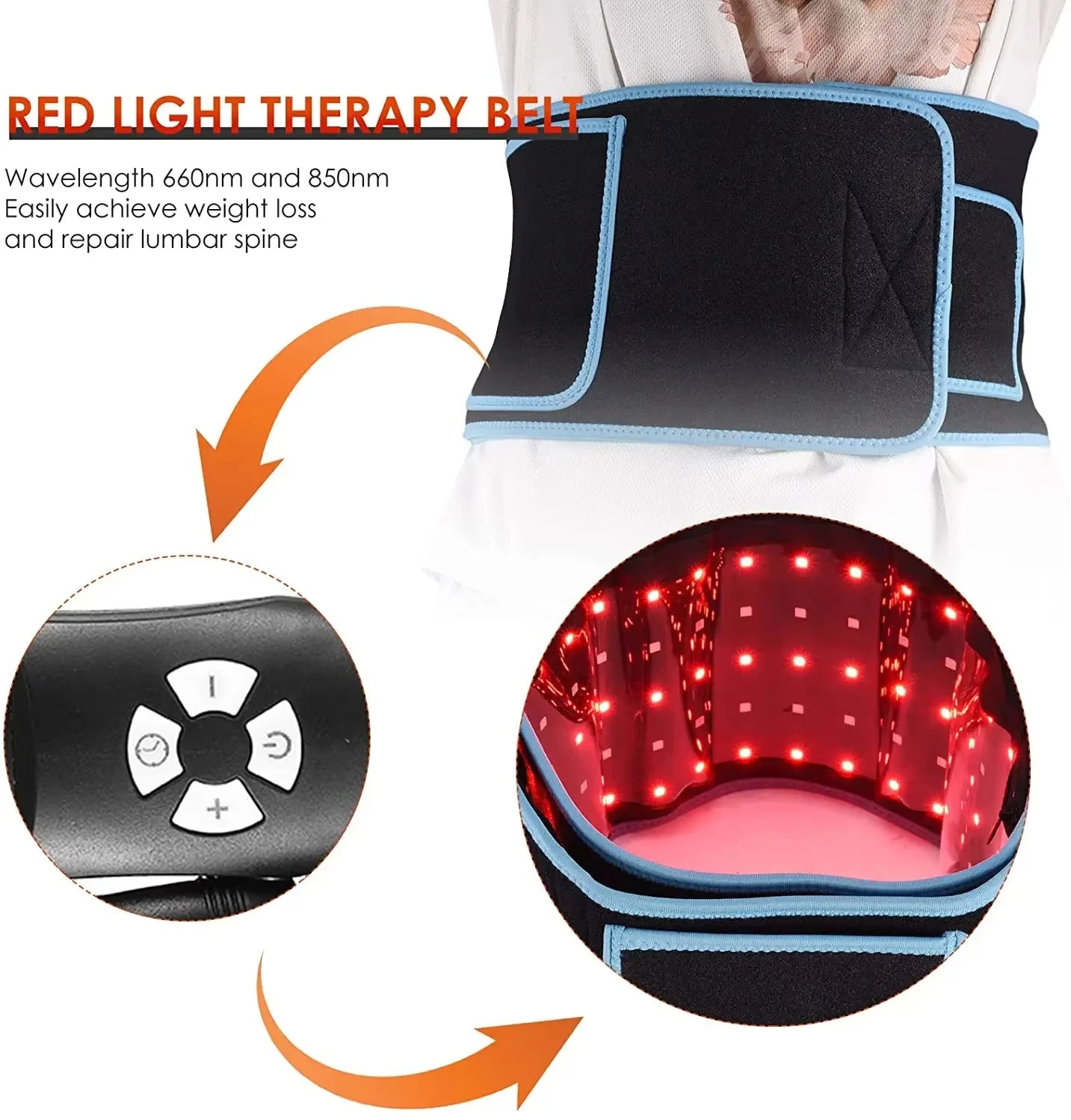 Ceinture de Thérapie Infrarouge – Récupération Profonde & Soulagement Ciblé