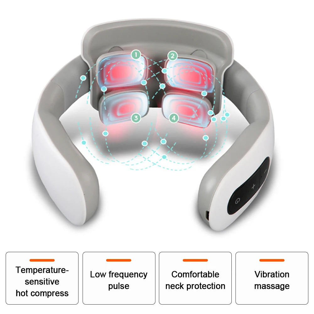 Masseur Cervical à Impulsions EMS – Technologie de Soulagement Profond