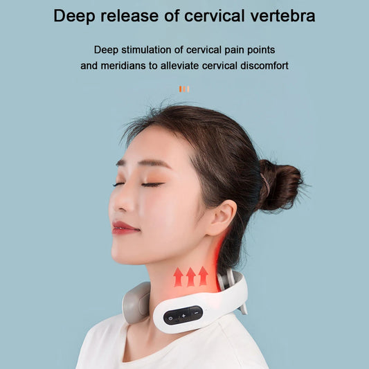 Masseur Cervical à Impulsions EMS – Technologie de Soulagement Profond