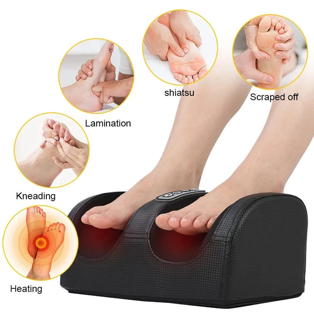 Masseur de Pieds Shiatsu – Rouleaux Profonds & Chaleur Apaisante