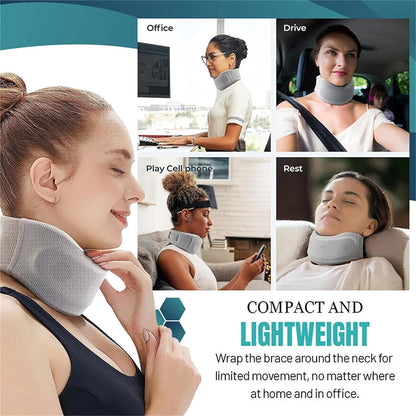 Collier Cervical en Mousse Confort+ – Soutien Doux & Alignement Postural