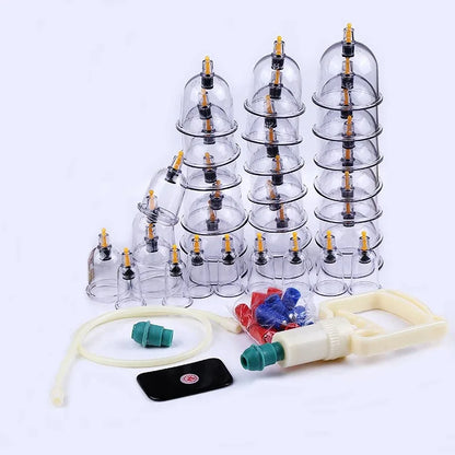 Kit de Ventouses Professionnelles (32 Pièces) – Thérapie par Vide & Anti-Cellulite