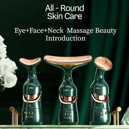 Appareil  3 en 1, massage du cou et des yeux, plus mince, beauté EMS, raffermissement de la peau