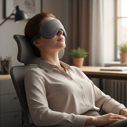 Masque Oculaire Relaxant Chauffant – Détente et Sérénité Sans Fil
