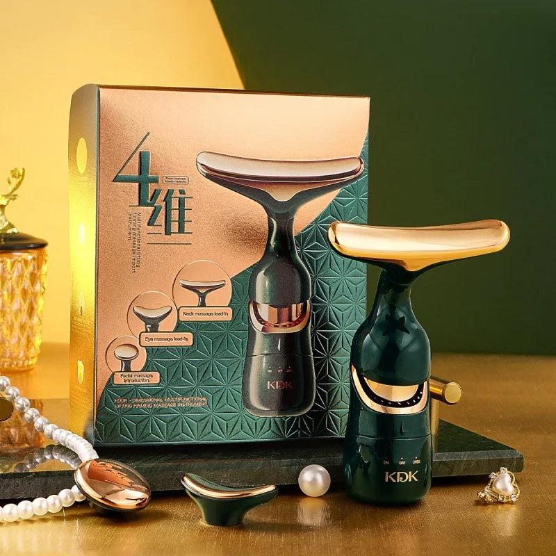 Appareil  3 en 1, massage du cou et des yeux, plus mince, beauté EMS, raffermissement de la peau