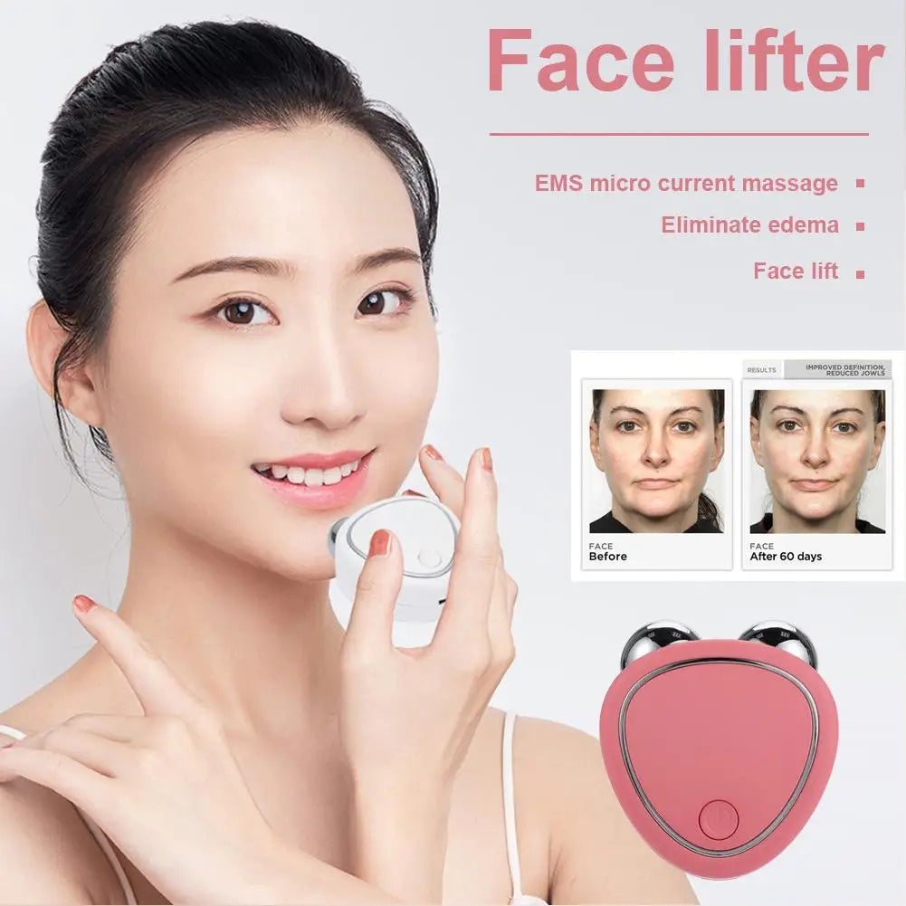 Rouleau Facial Microcourant – Le Lifting Naturel & Éclat du Visage