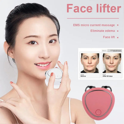 Rouleau Facial Microcourant – Le Lifting Naturel & Éclat du Visage